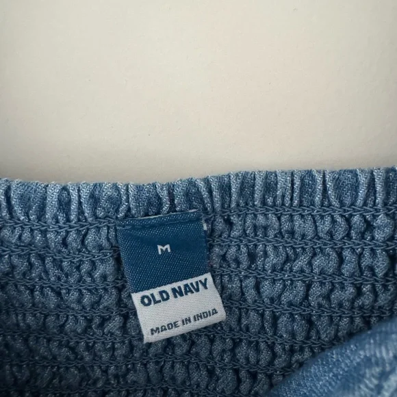 Old Navy Puff-Sleeve Jean Mini Dress - Picture 2 of 3